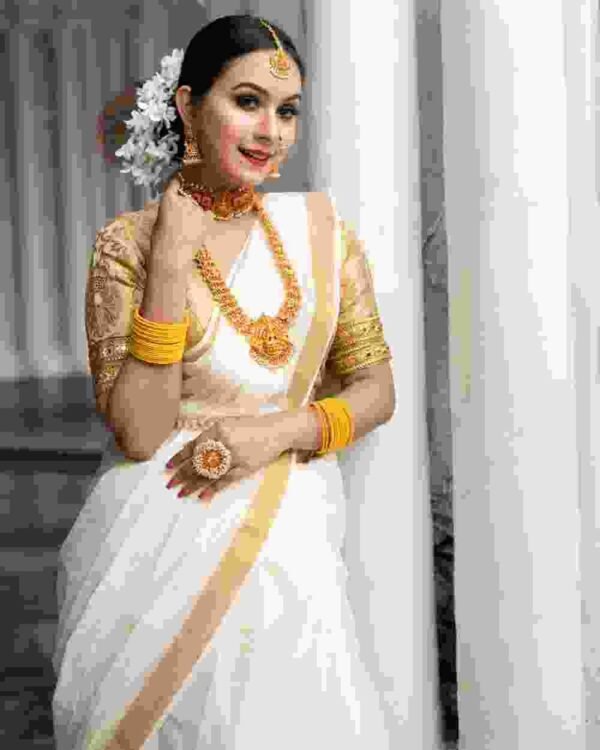 White Bridal Saree