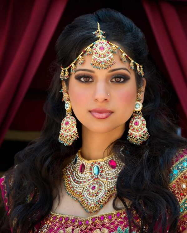 Embroidered Woven Silk Lehenga
