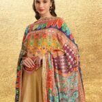 Multicolour Digitally Printed Pakistani Mirror Work Dupatta