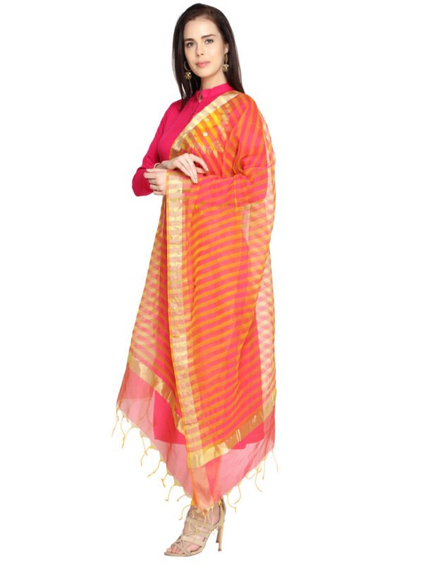 Striped Silk Dupatta