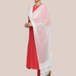 Chiffon Dupatta with Ruffles