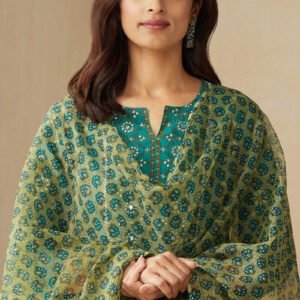 Gauhar Ria Sanganeri Dupatta