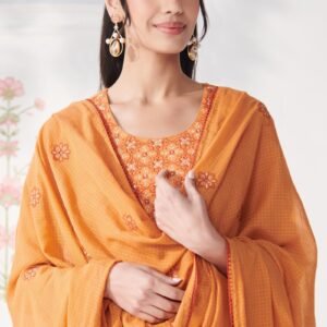 Mehraab Nahida Orange Dupatta