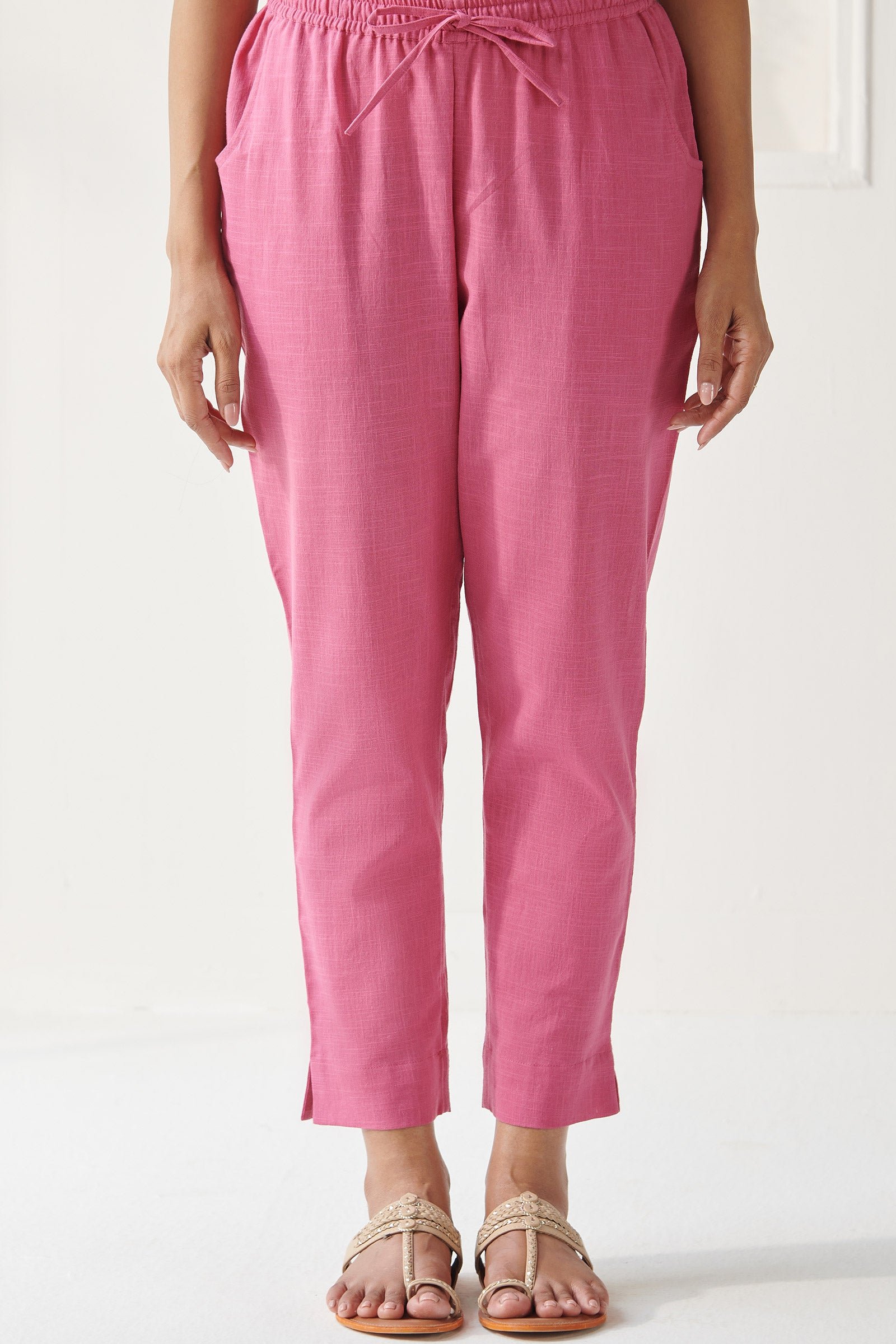 Roza Rehana Pink Narrow Pants