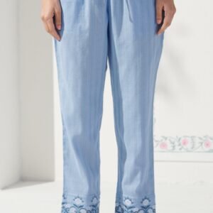 Mehraab Ameera Blue Narrow Pants
