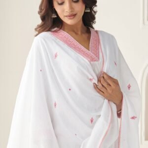 Mehraab Mahira White Dupatta
