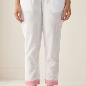 Mehraab Mahira White Narrow Pants