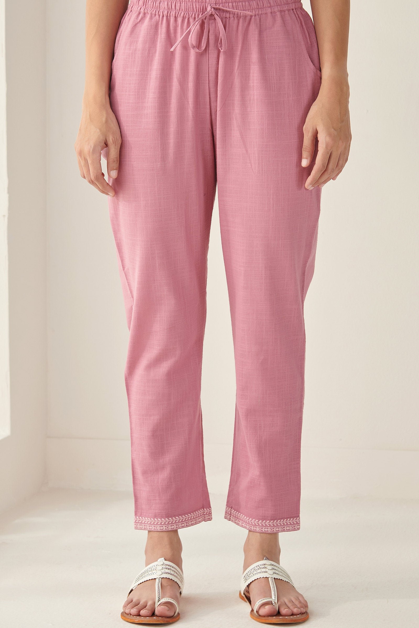Mehraab Rumeha Pink Narrow Pants