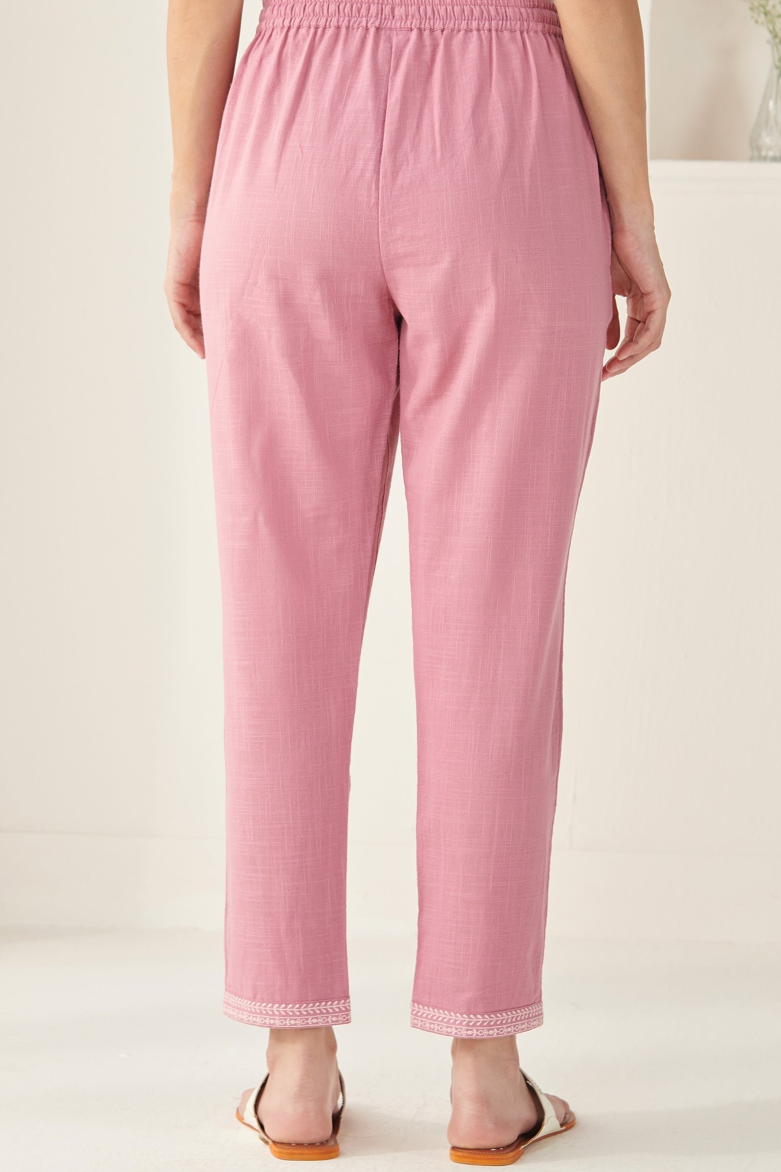 Mehraab Rumeha Pink Narrow Pants